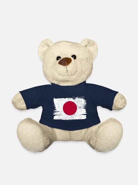 Japan Flag Japan Vintage Sun - Teddy Bear - french navy
