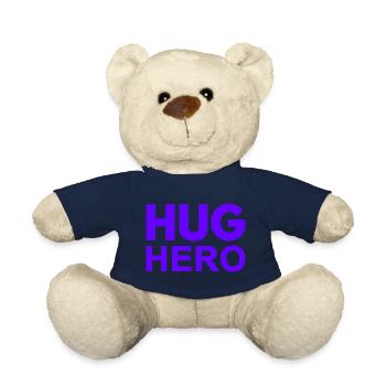 Hug Hero. - Teddy Bear - french navy - Front