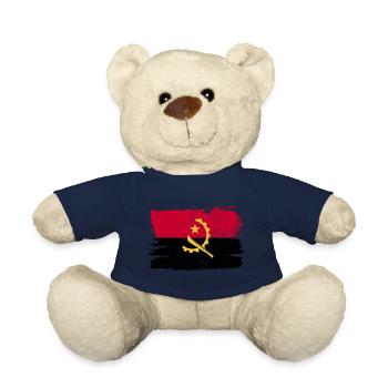 Angola Bandiera drapeau paix Vintage - Nounours - bleu marine - Devant