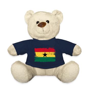 Ghana Flag Flag Peace Vintage - Teddy Bear - french navy - Front