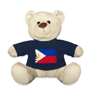 Philippinen Flagge Flagge Frieden Vintage - Teddy - French Navy - Vorne