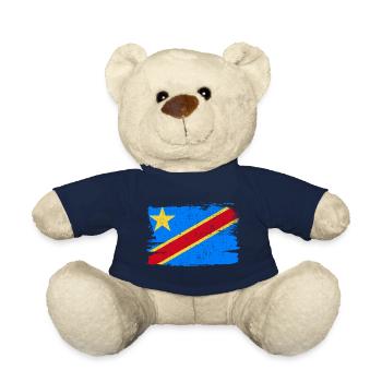 Democratic Republic of the Congo Flag - Teddy Bear - french navy - Front
