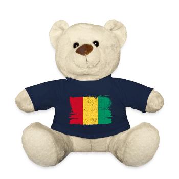 Guinea Flag Flag Peace Vintage - Teddy Bear - french navy - Front
