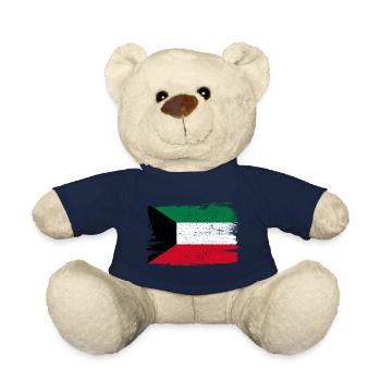 Koweït drapeau drapeau paix Vintage - Nounours - bleu marine - Devant