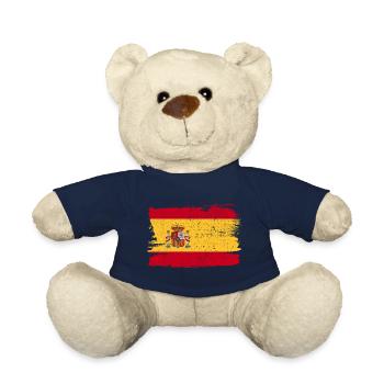Spain Flag Flag Peace Vintage - Teddy Bear - french navy - Front