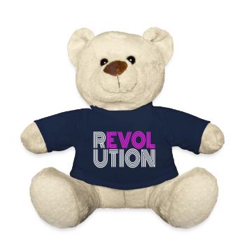 Revolution Wiederstand Antifa Demonstration Demo - Teddy - French Navy - Vorne