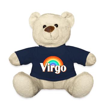 Signe du zodiaque Vierge - Nounours - bleu marine - Devant