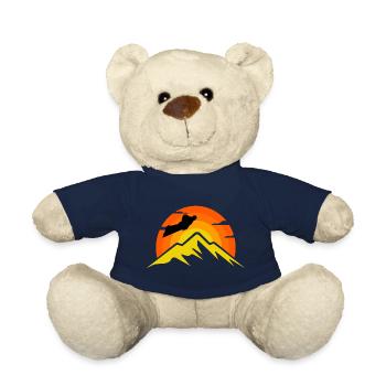 Wingsuit fliegen Base Jumping Skydiving Retro - Teddy - French Navy - Vorne