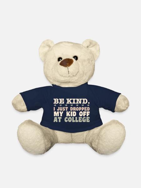 Kid Leaving For College - Mom Kid Going To College - Nounours - bleu marine
