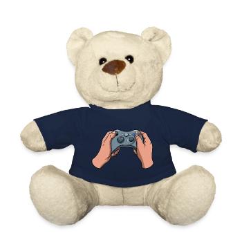 Gamer Controller - Teddy Bear - french navy - Front