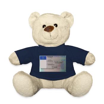 Permis de conduire avant - Nounours - bleu marine - Devant