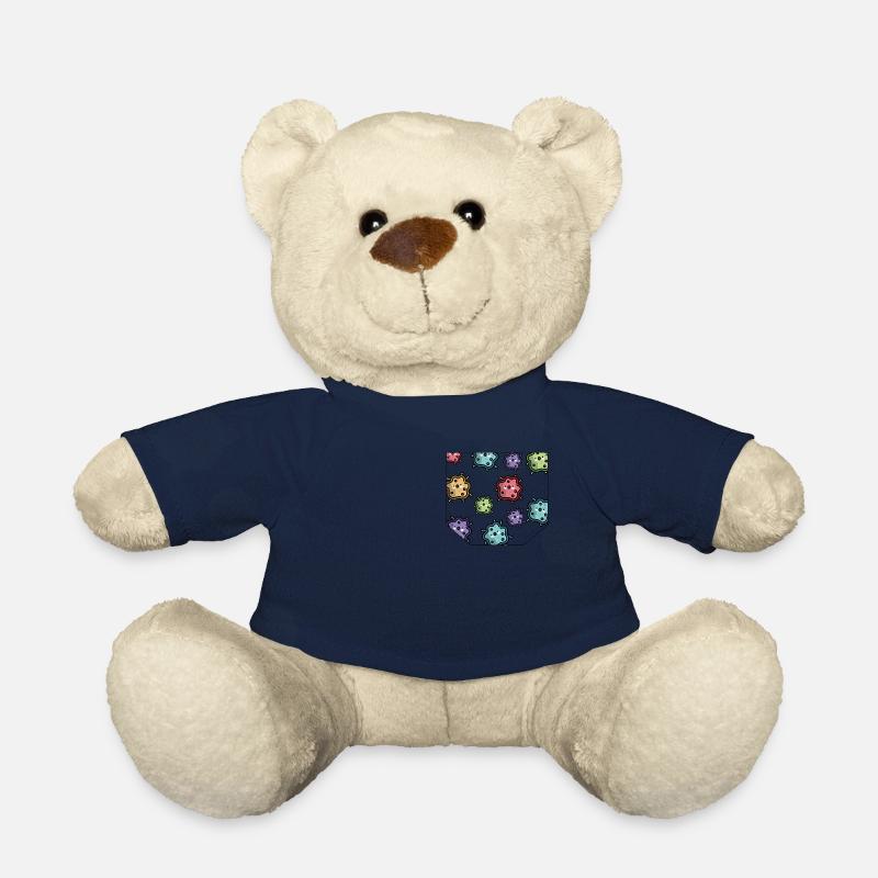 Idée cadeau bactéries de poitrine - Nounours - bleu marine