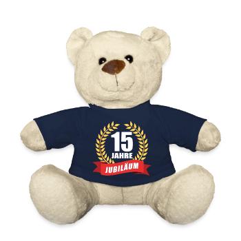 15 Jahre Jubiläum Dienstjubiläum Firma - Teddy - French Navy - Vorne