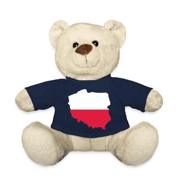 Poland - National border in national flag - Teddy Bear - french navy - Front