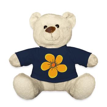 Blume gelb, Blüte, floral, Blumenmotiv, blumig - Teddy - French Navy - Vorne