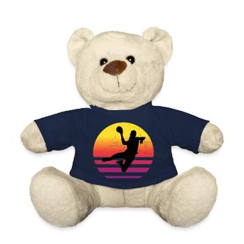 Handballspieler Handball Damen Handballspielen - Teddy - French Navy - Vorne