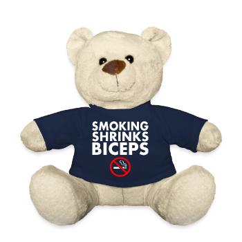 Smoking shrinks the biceps - Nounours - bleu marine - Devant