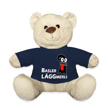 Basler Läggmerli - Frecher Baslerstab mit Zunge - Teddy - French Navy - Vorne