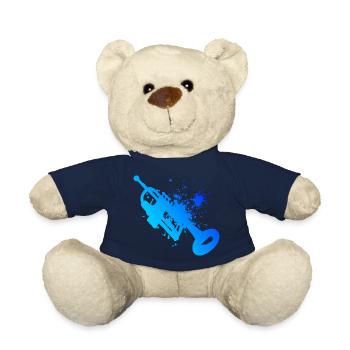 Trompettiste Trompettes Jeux de trompettes - Nounours - bleu marine - Devant