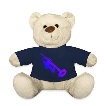Men's Trumpet Player Women's Trumpet Playing - Teddy Bear - french navy - Front