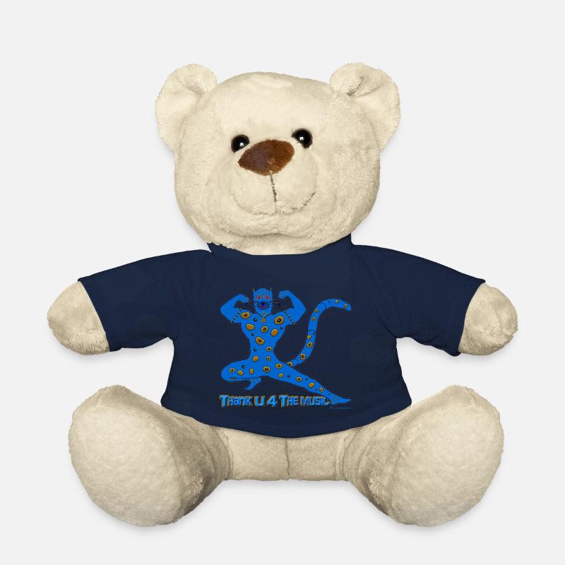 Thx U 4 the music * Music muscle cat in blue - Teddy - French Navy