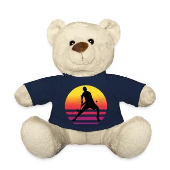 Unihockey Innebandy Floorball Unihockeyspielen - Nounours - bleu marine - Devant