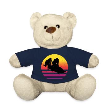 Herren Bob Bobsport Bob fahren Zweierbob Bobbahn - Teddy - French Navy - Vorne