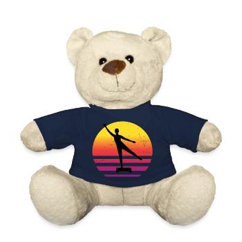 Körpergymnastik Damen Fitnesstraining Aerobic - Teddy - French Navy - Vorne