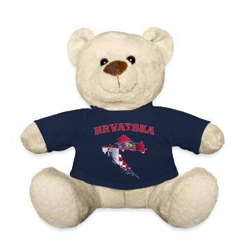 Kroatien Flagge Landkarte - Teddy - French Navy - Vorne