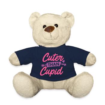 Cuter Than Cupid - Teddy Bear - french navy - Front