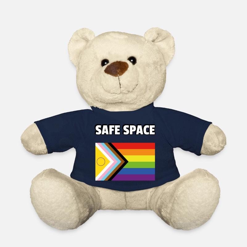 SAFE SPACE Inklusive Pride-Fortschrittsflagge - Teddy - French Navy