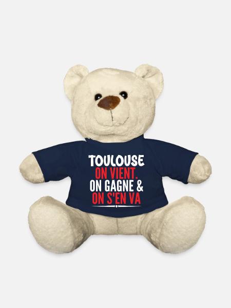 Rugby Toulouse Humour Cadeau Supporter Rugby - Nounours - bleu marine