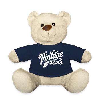 Vintage 2020 Jahrgang 2020 Geburtstag 2020 Retro - Teddy - French Navy - Vorne