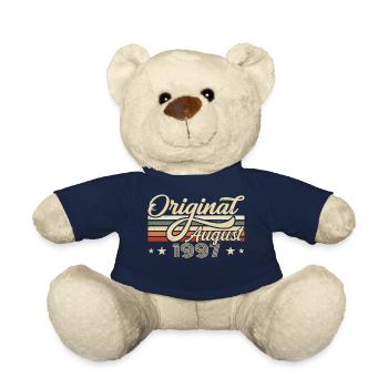 August 1997 Birthday August 1997 - Original 1997 - Teddy Bear - french navy - Front