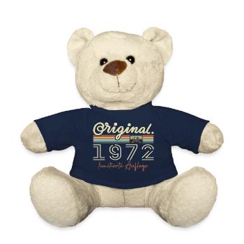 Original 1972 Millésime 1972 Anniversaire Rétro 1972 - Nounours - bleu marine - Devant