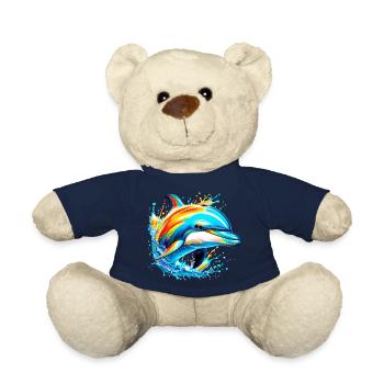 Dolphin - Teddy Bear - french navy - Front