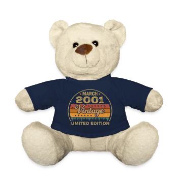 Vintage märz 2001 Geburtstag märz 2001 Retro 2001 - Teddy - French Navy - Vorne