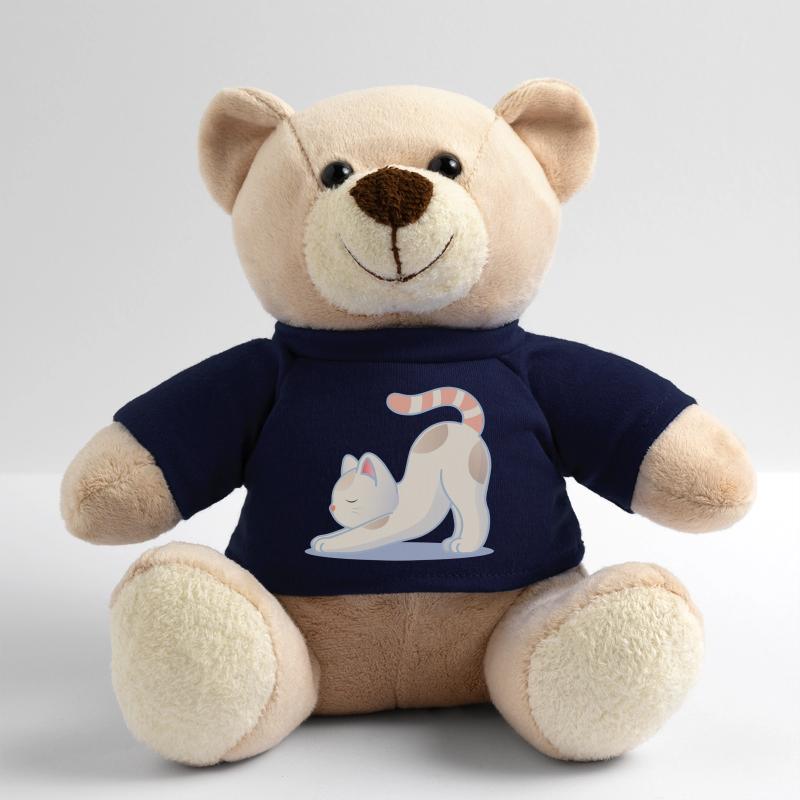 A cat in a stretching yoga pose Teddy Bear