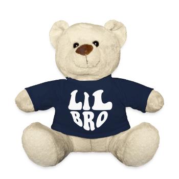 Lil Brother Heart Logo - Customizable color - Teddy Bear - french navy - Front