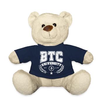Bitcoin Logo University - Teddy - French Navy - Vorne
