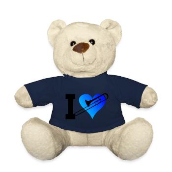 Brass Instrument Trombonists Brass Band - Nounours - bleu marine - Devant