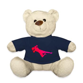 Gardienne de but Football Féminin Football Joueur de Football - Nounours - bleu marine - Devant