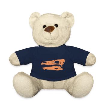 Stegosaurus Fossil Skull - Teddy Bear - french navy - Front