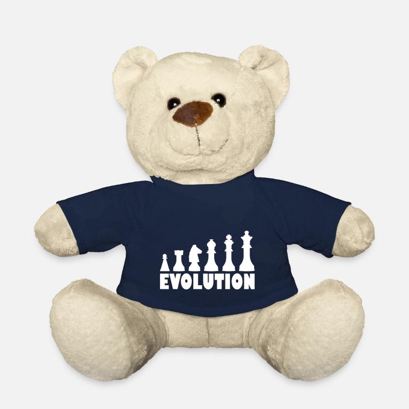 Échecs évolution échecs - Nounours - bleu marine