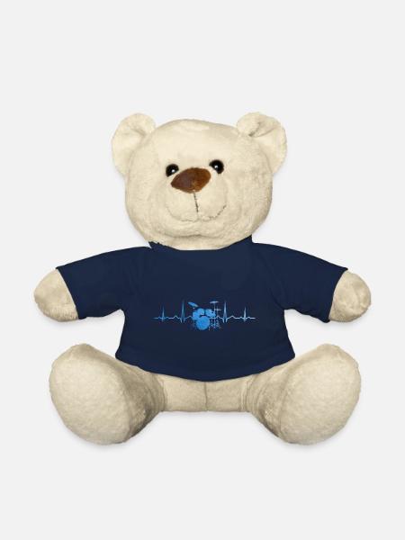 Percussionniste Homme Batteur Batteur - Nounours - bleu marine