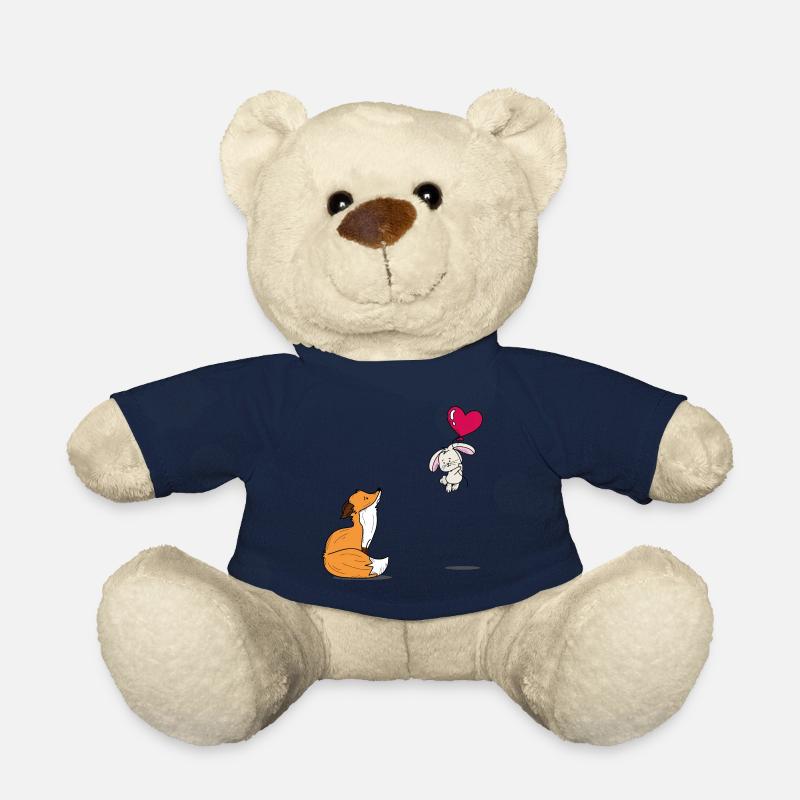 Süßes Fuchs und Hase Design - Teddy - French Navy