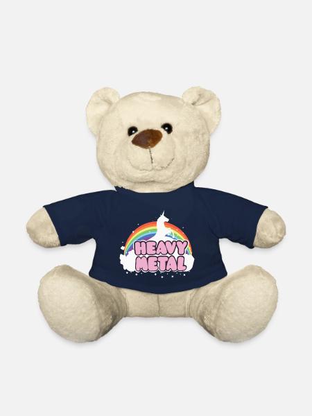 Heavy Music Unicorn Music Cadeau Ella Lopez - Nounours - bleu marine