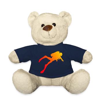 Plongée libre Plongée Hommes Plongeurs - Nounours - bleu marine - Devant