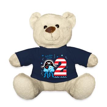 2. Geburtstag - kleiner Pirat Jungen - Teddy - French Navy - Vorne