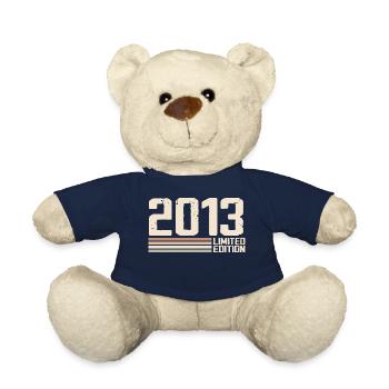 2013 Millésime 2013 Anniversaire 2013 Rétro 2013 - Nounours - bleu marine - Devant